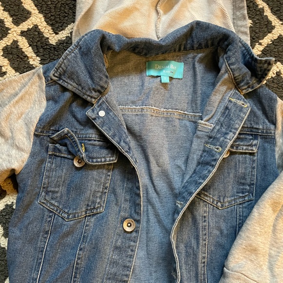 Toddler Denim Hooded Jacket - Picture 5 of 6